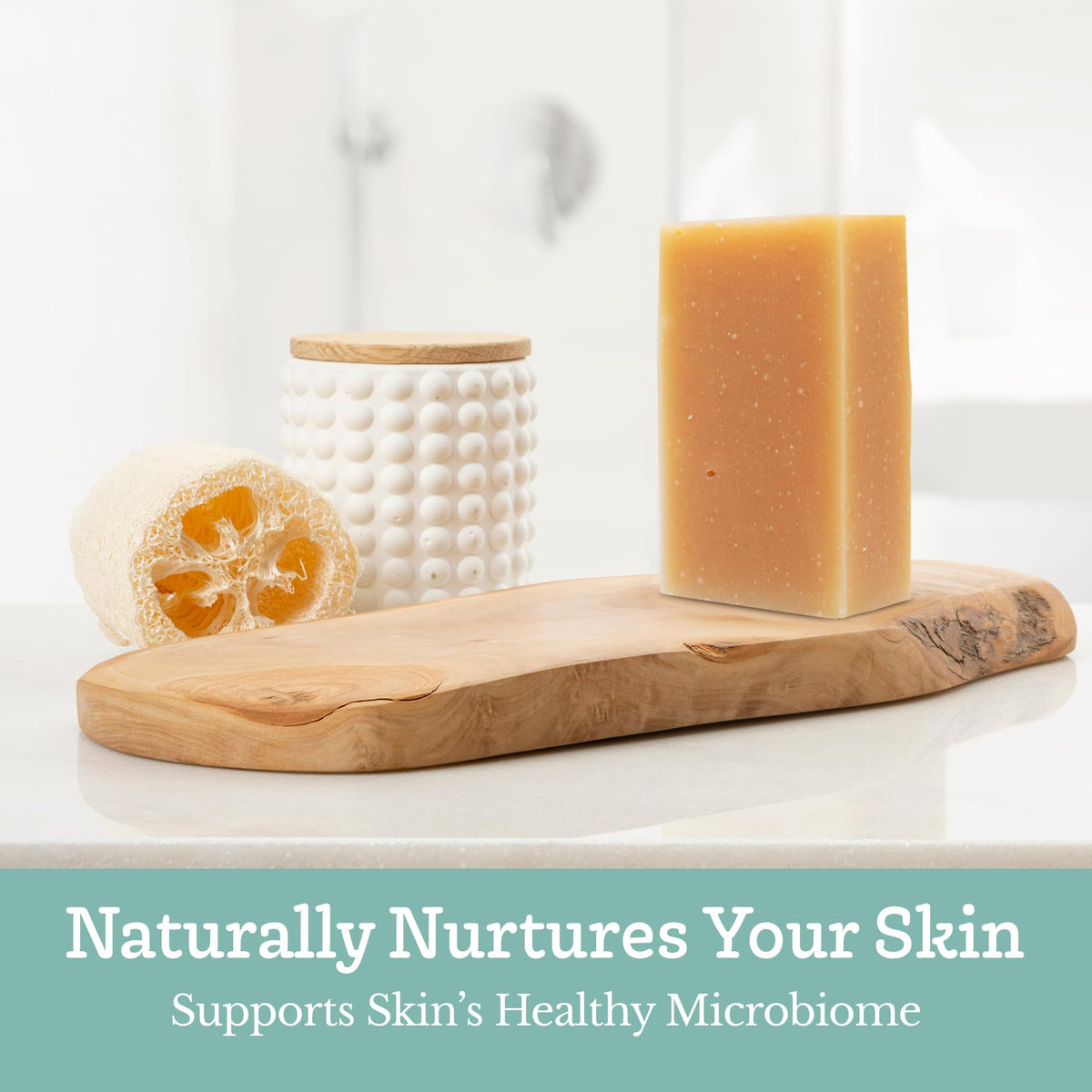 Southern Natural Goat Milk Soap Bar 3-Pack family-use scene with soft lather
