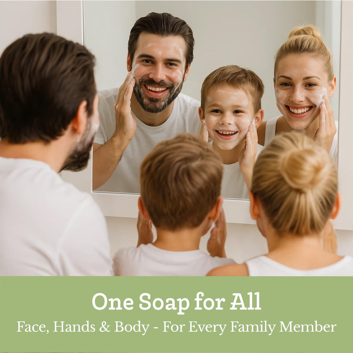 Southern Natural Rosemary Mint Goat Milk Soap Bar for face and body use, gentle cleansing.