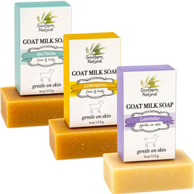 Southern Natural Goat Milk Soap Bar Lavender—gentle cleanse with calming aroma for sensitive skin.