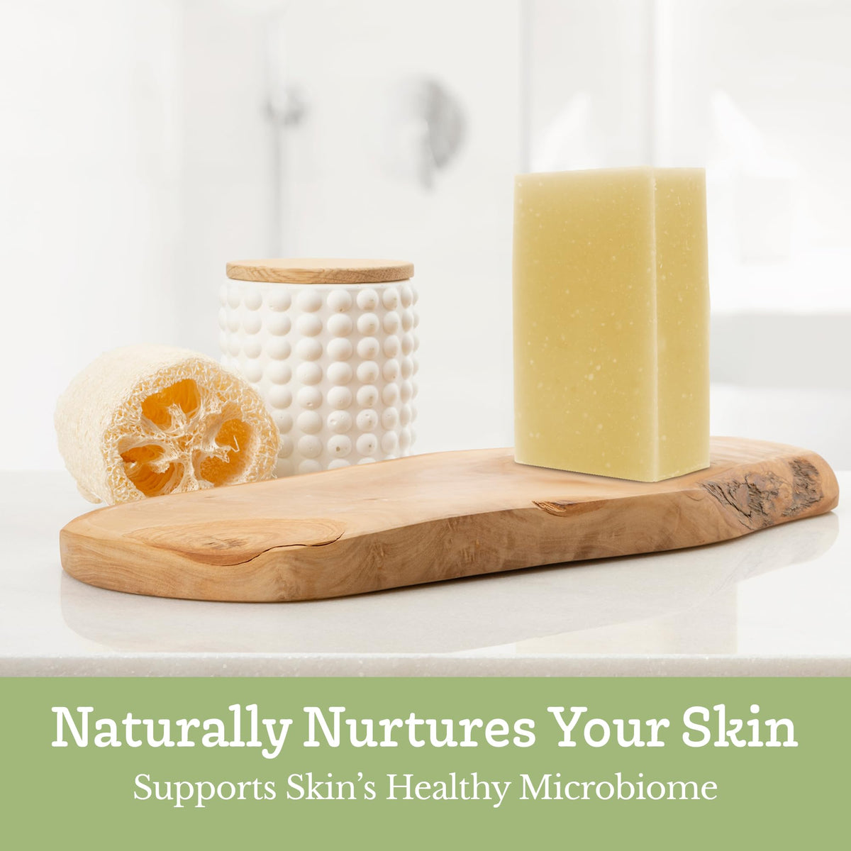 Southern Natural Rosemary Mint Goat Milk Soap Bar store display highlighting handmade quality.