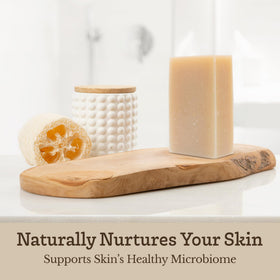Three-in-one use for face and body with Southern Natural soap.