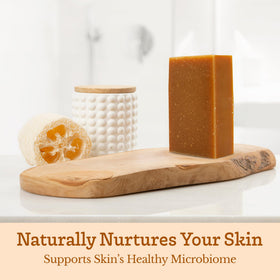 Southern Natural turmeric honey lemon goat milk soap bar three-pack offer suitable for sharing.