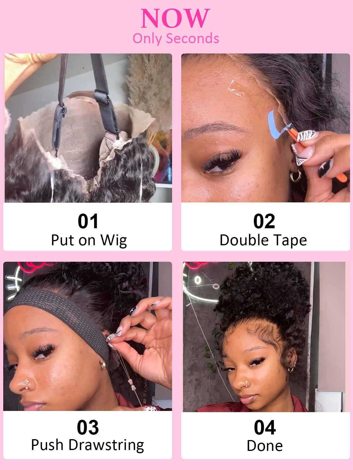 Soyang wig styled in high ponytail demonstrating versatile updo capability.