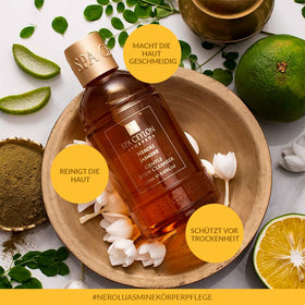 Spa Ceylon Neroli Jasmine Hand Wash foam and lather ready for a rich cleanse.