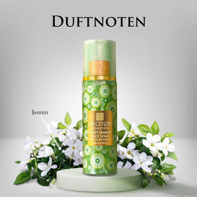 SPA CEYLON Night Jasmine flower-closeup evokes lush Night Jasmine scent and luxury.