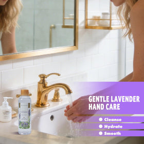 Spa Luxetique lavender shower gel for a refreshing cleanse.