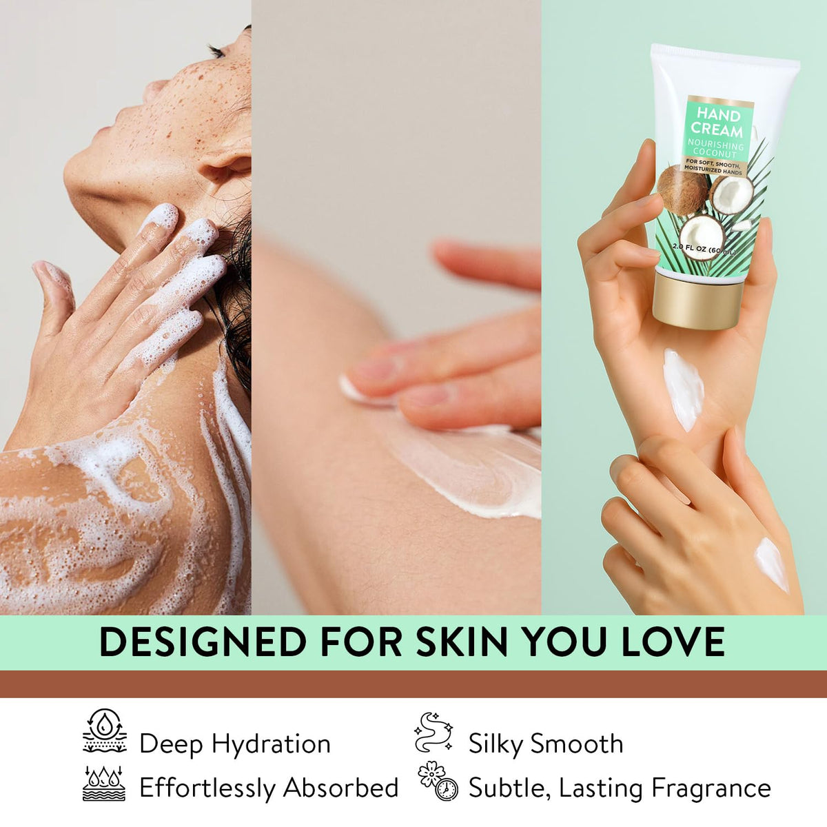 Spa Luxetique coconut body scrub for gentle exfoliation.