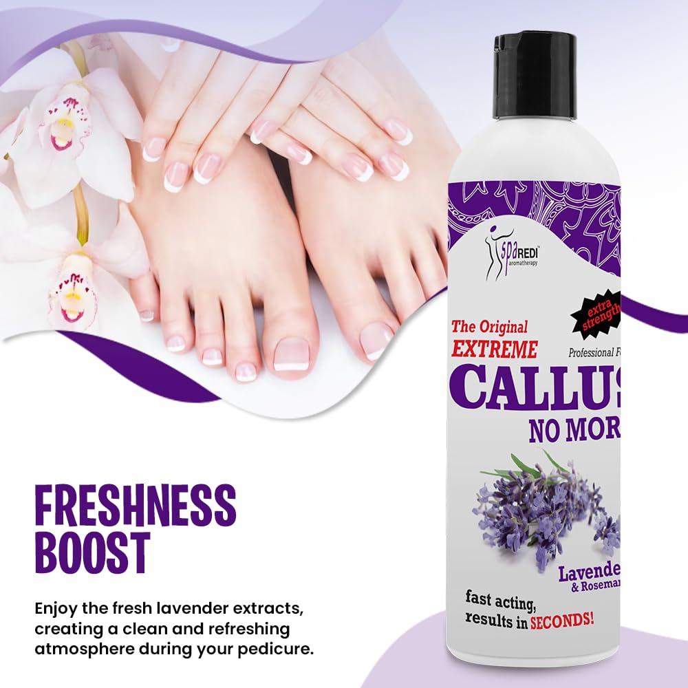 SPA REDI Callus Remover label signals professional-grade quality