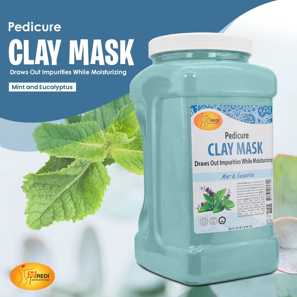 SPA REDI clay mask application spreads evenly for cleansing treatment