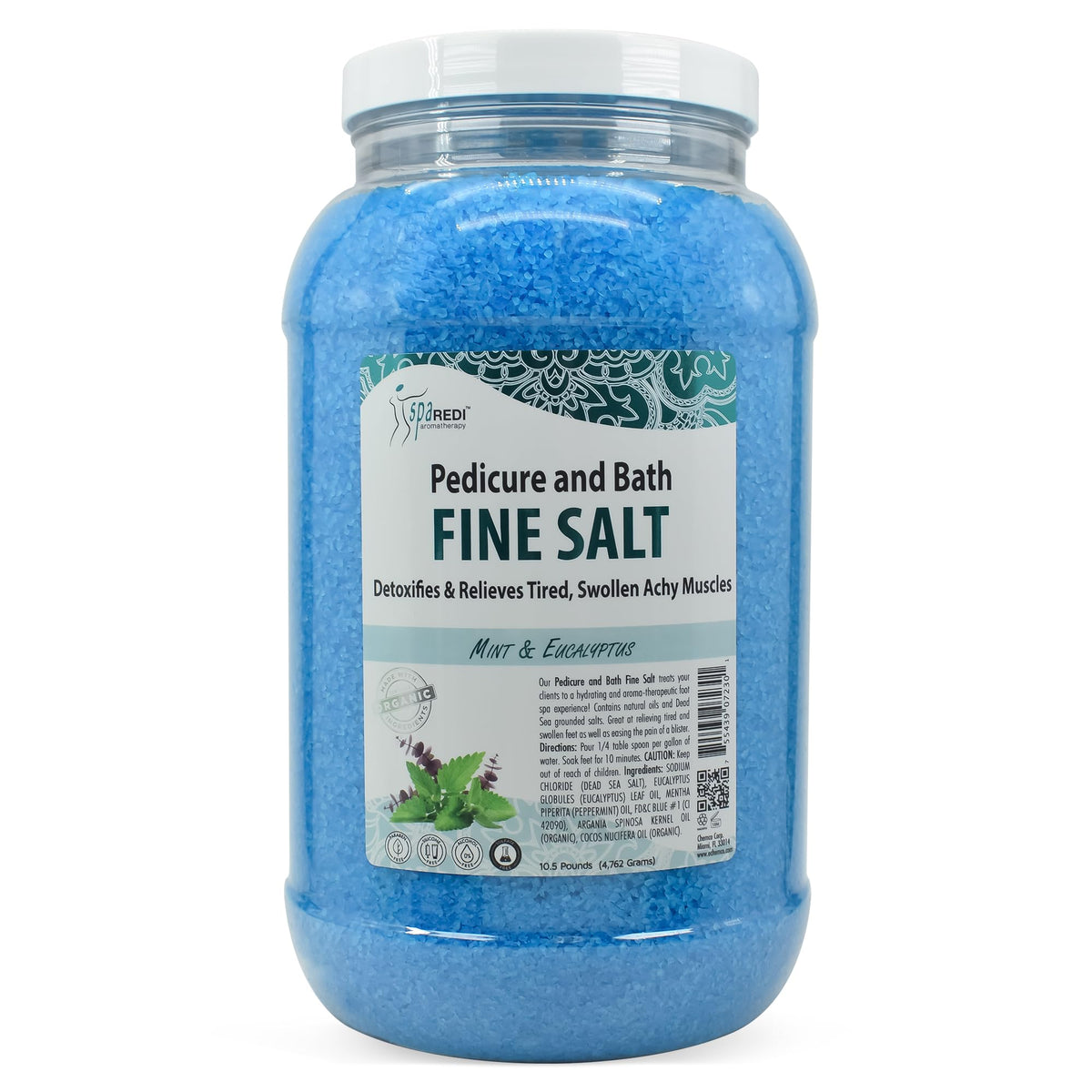 SPA REDI Detox Foot Soak bottle with mint and eucalyptus for relaxation