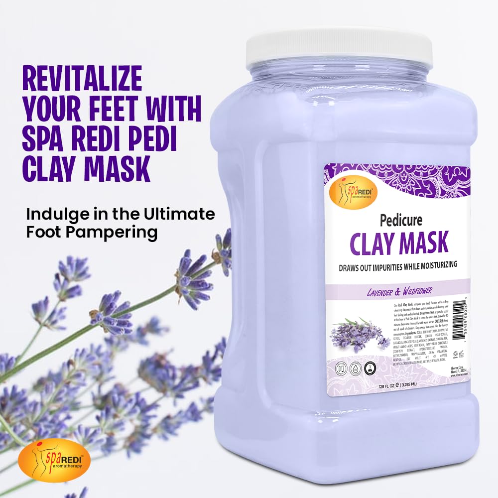 Spa Redi clay texture showing detoxifying action on skin pores.