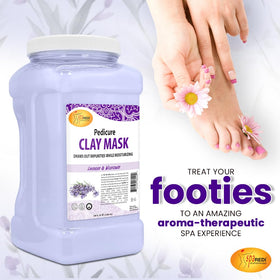 Spa Redi hyaluronic acid infused clay mask nourishes skin.