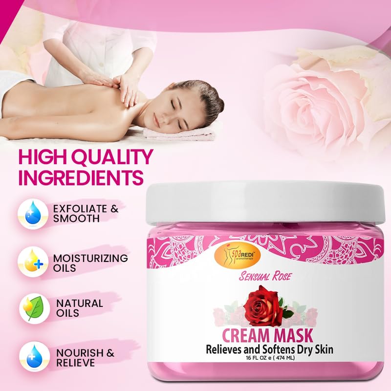 Warm towels with SPA REDI mask for enhanced absorption.