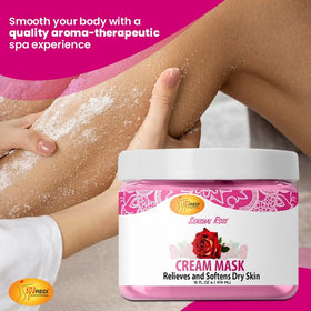 SPA REDI mask foot application demonstrates targeted care.