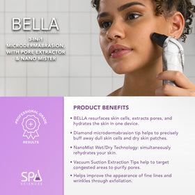 Spa Sciences Bella pore extraction tips target clogged pores for a cleaner look.