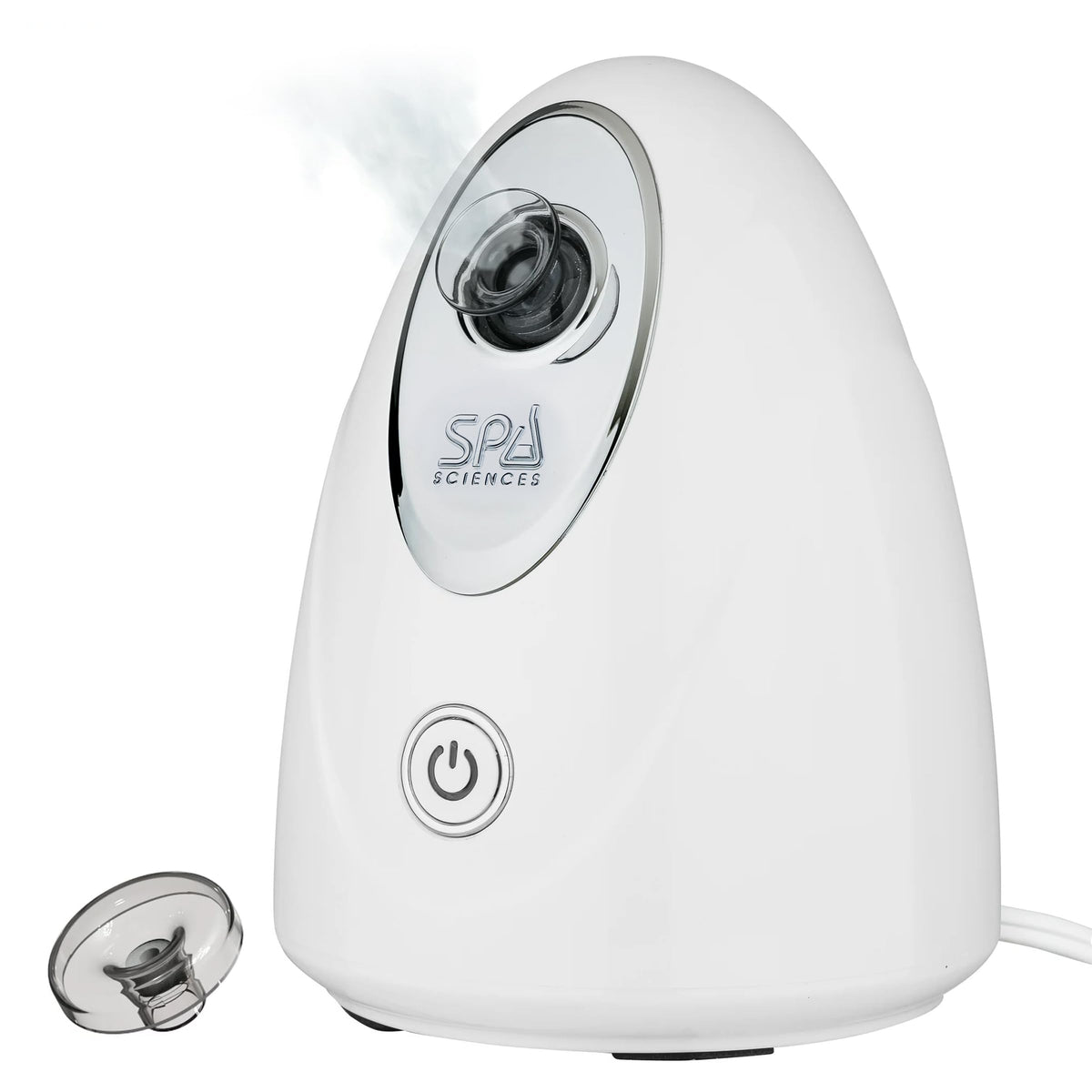 Spa Sciences CIRRA steamer in full setup for home spa use and pore prep