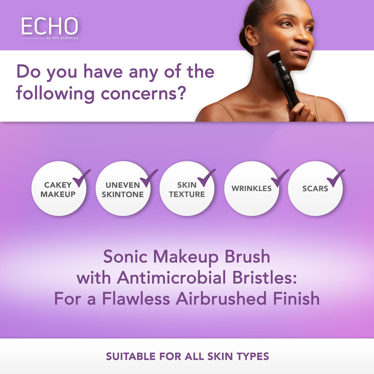 Spa Sciences ECHO in use delivering a smooth airbrush finish.
