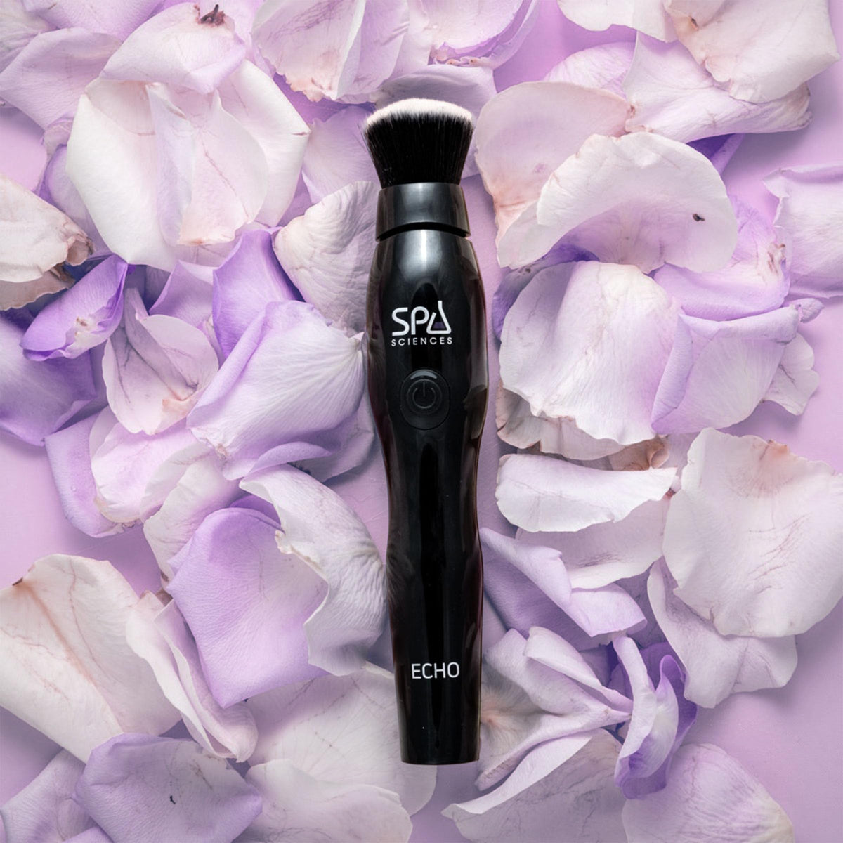 Spa Sciences ECHO gentle massage during makeup application.