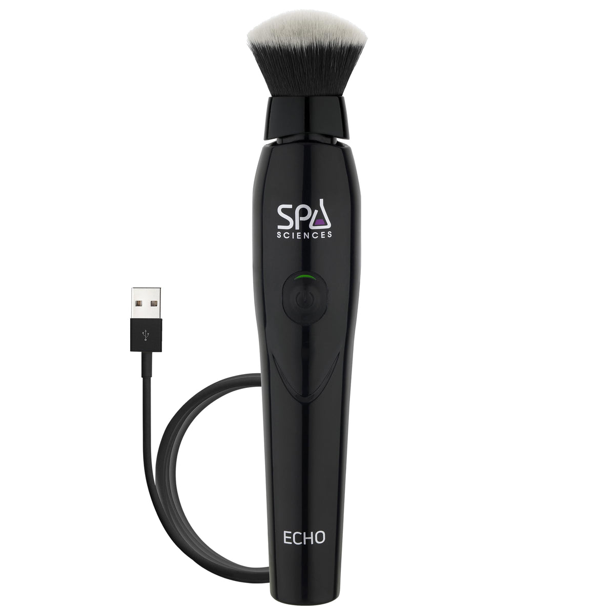 Spa Sciences ECHO makeup brush blends flawlessly for an airbrushed finish.