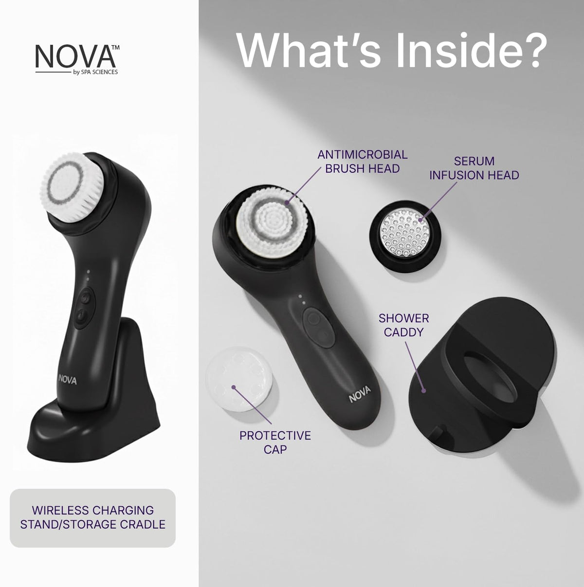 NOVA cleansing action demonstrating deep-clean feel