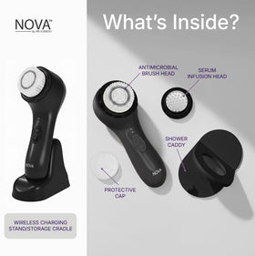 NOVA cleansing action demonstrating deep-clean feel
