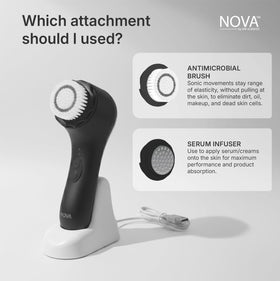 NOVA exfoliation head ready for skin treatment
