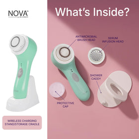 Spa Sciences Nova USB charging cradle for convenient cordless use.