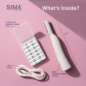Spa Sciences SIMA Dermaplane Tool USB charging indicator for easy power.