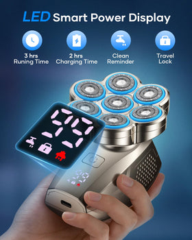 Spacekey 7D magnetic detachable design for easy cleaning and quick head removal.
