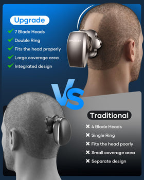 Spacekey 7D IPX7 waterproof shaver suitable for wet and dry use.