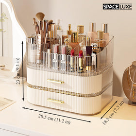 SpaceLuxe large capacity organizer fits most countertops while reducing clutter.