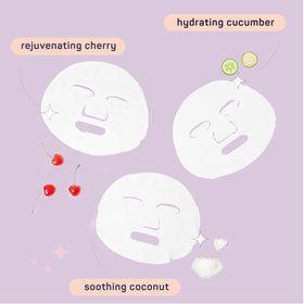 SpaLife Beauty Fruit Facial Sheet Mask cucumber pack cooling and refreshed look