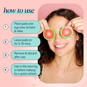 SpaLife eye pads with glycerin to seal in hydration around the eyes