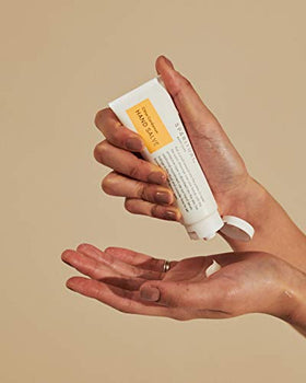 SpaRitual Citrus Cardamom Hand Salve closeup emphasizing rich hydration for dry skin