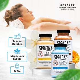 Spazazz calendula essential extracts for gentle aroma and skin comfort.
