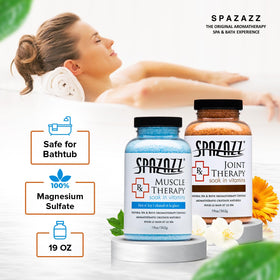 Spazazz essential oil blends and natural color for aromatherapy.