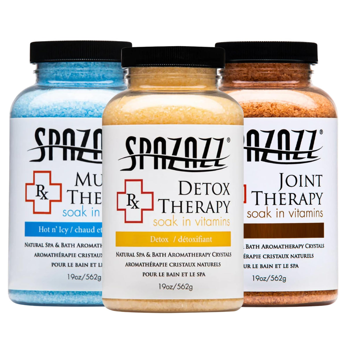 Spazazz hot tub aromatherapy crystals bundle enhances spa-like relaxation.