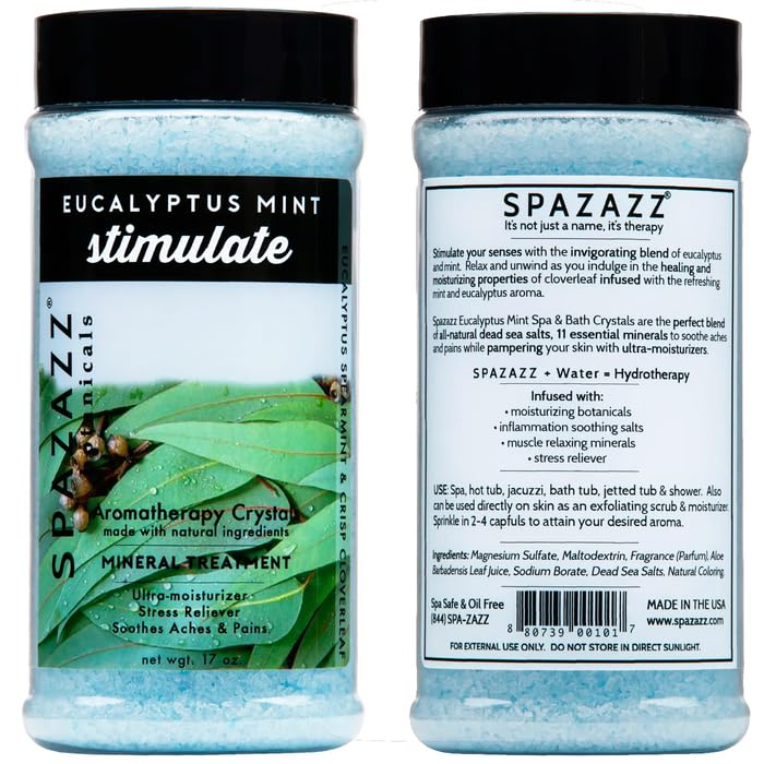 SPAZAZZ 3-pack packaging display for home spa rituals