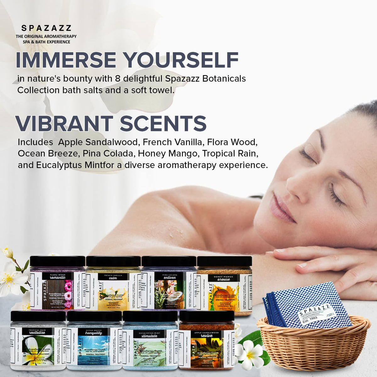 Spazazz Ocean Breeze Pina Colada bath salt tropical vibes for spa-like escape