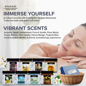 Spazazz Ocean Breeze Pina Colada bath salt tropical vibes for spa-like escape