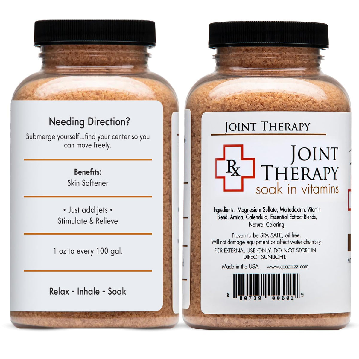 Spazazz RX Therapy Collection bundle shows two jars for at-home use.