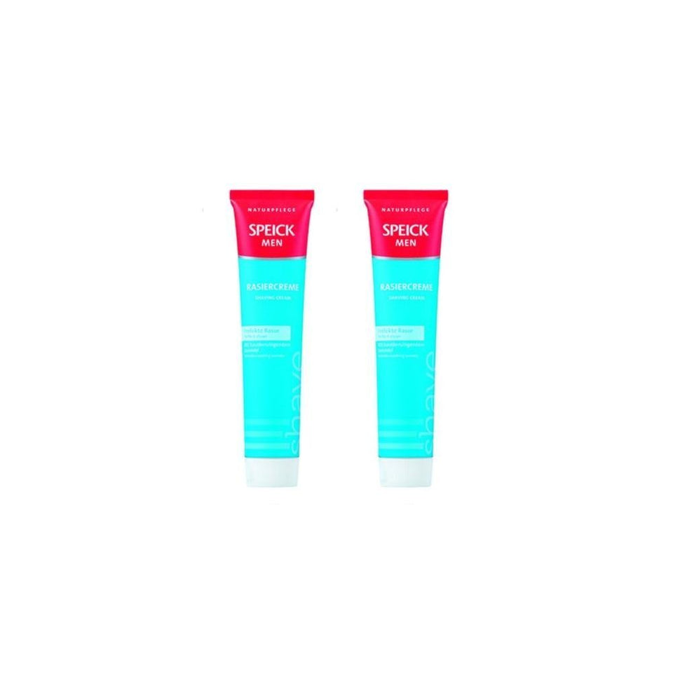 Speick shave cream bottle showing rich lather for a smooth, comfortable shave.