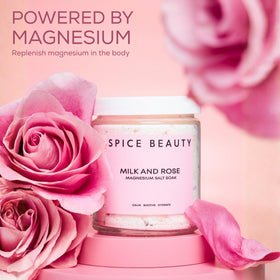 Pouring SPICE BEAUTY soak into water creates a calming spa moment.