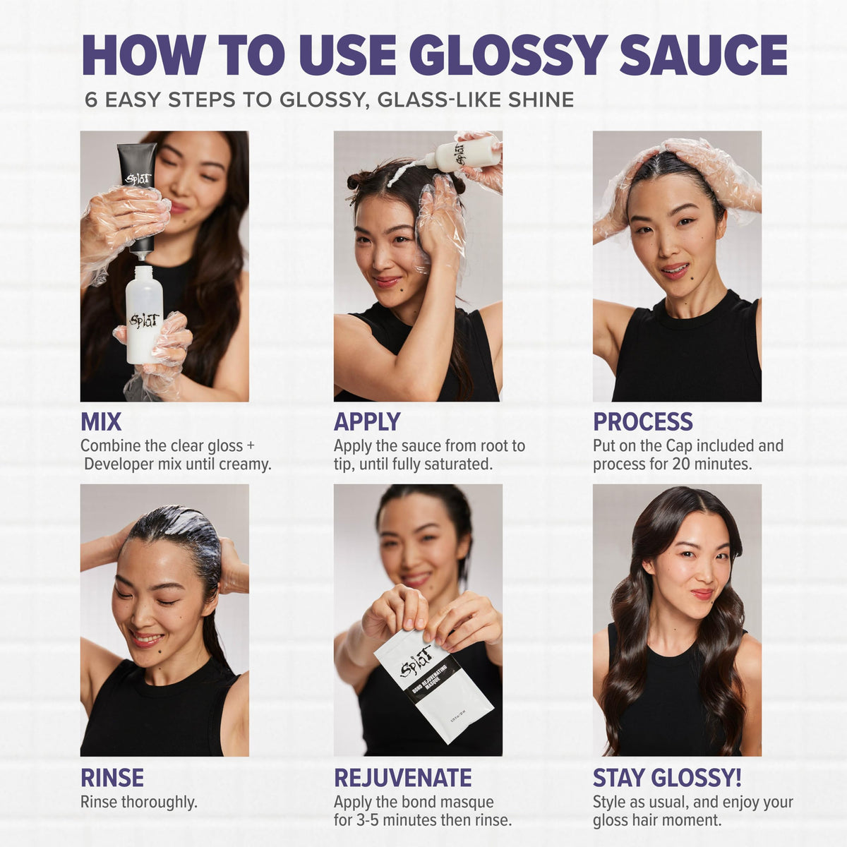 Splat Glossy Sauce bold color range supports self-expression.