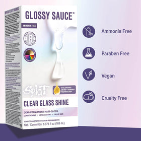 Splat Glossy Sauce long-lasting shine keeps hair gleaming for weeks.