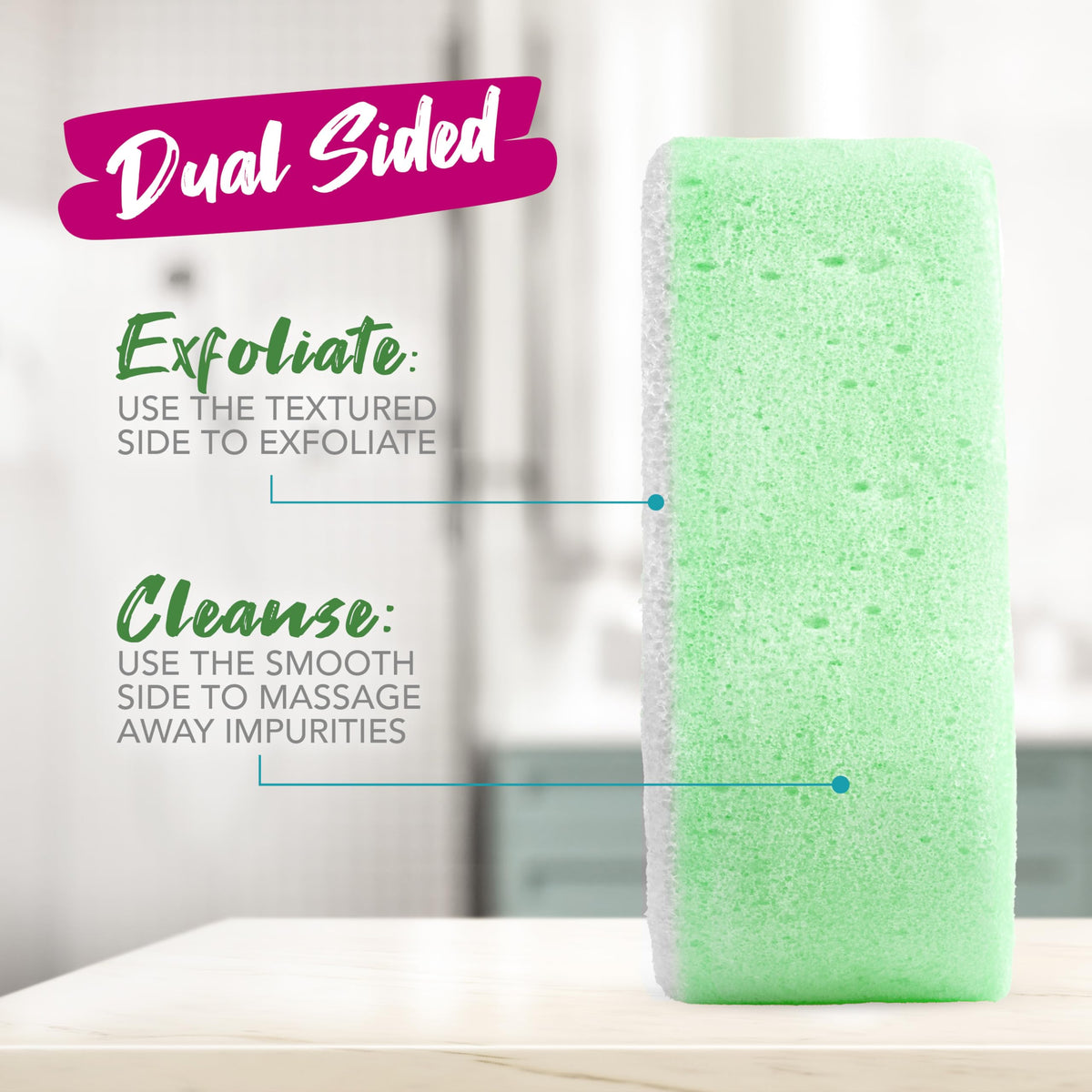 Spongeables sponge designed for 20+ washes of use