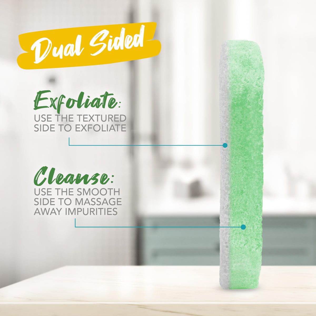 Spongeables Pedi Scrub lavender scent enhances at-home spa moments.