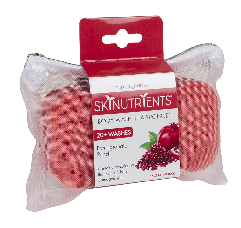 Spongeables Pomegranate Punch foam activates with water to create rich lather