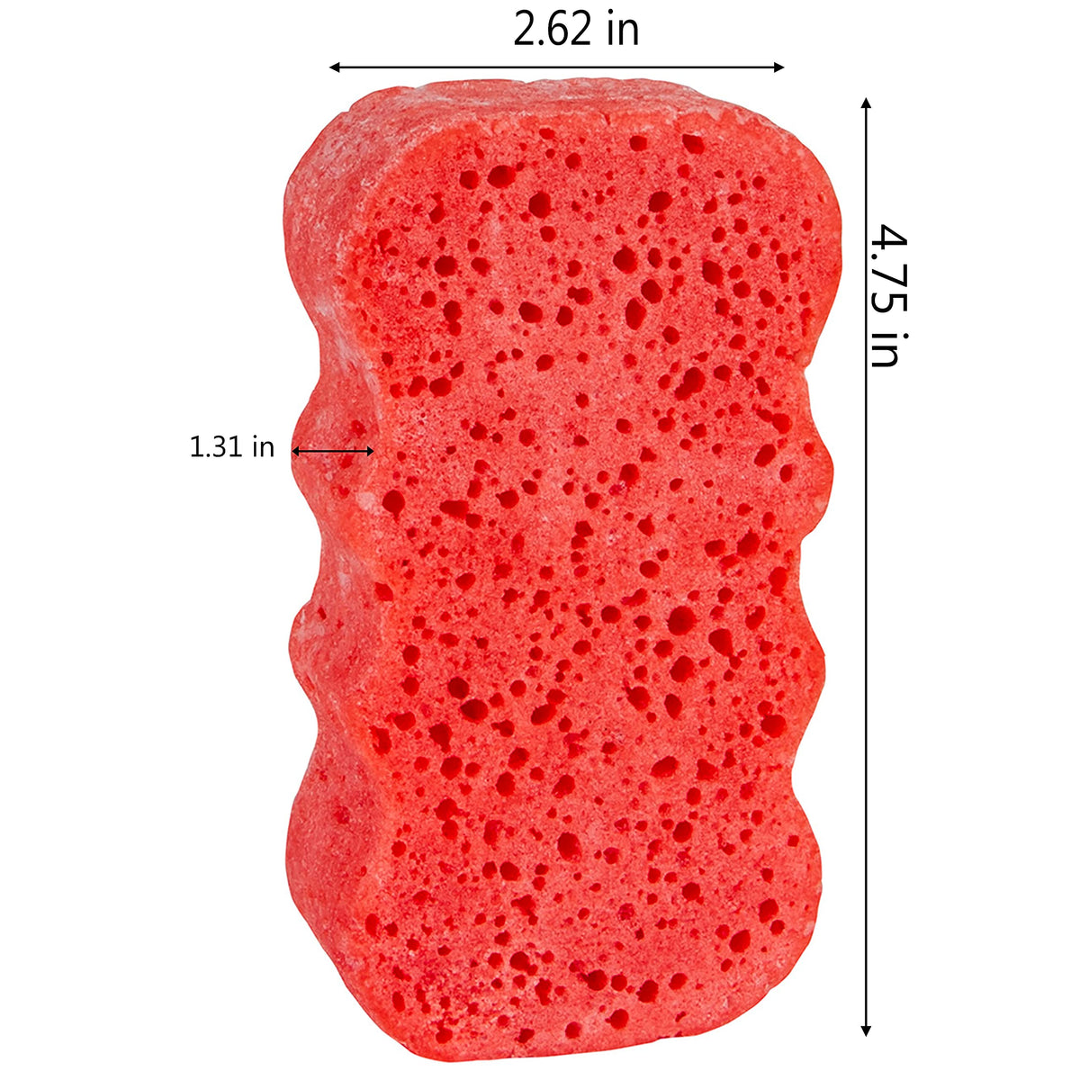 Spongeables Pomegranate Punch textured side exfoliates for smoother skin