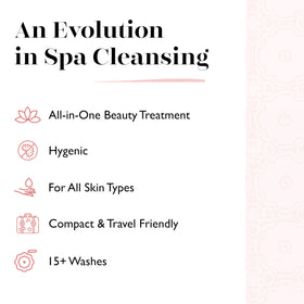 SPONGELLÉ Fresh Tangerine Eco Buffer ingredients card featuring cocoa, mango, and shea